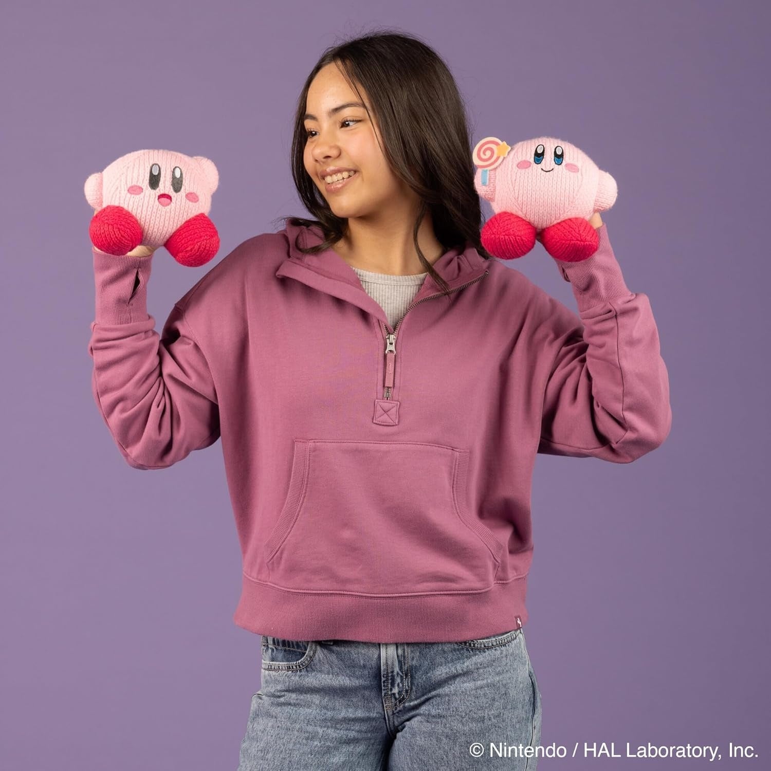 Nuiguru Knit Kirby - Kirby With Invincible Candy - Plush Toy - 6 Inch