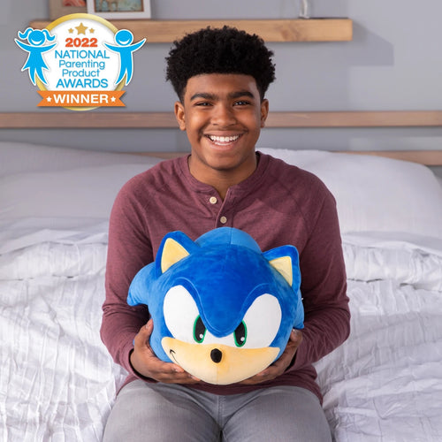 Club Mocchi- Mocchi- Sonic the Hedgehog - Sonic - Mega Plush Toy - 15 inch