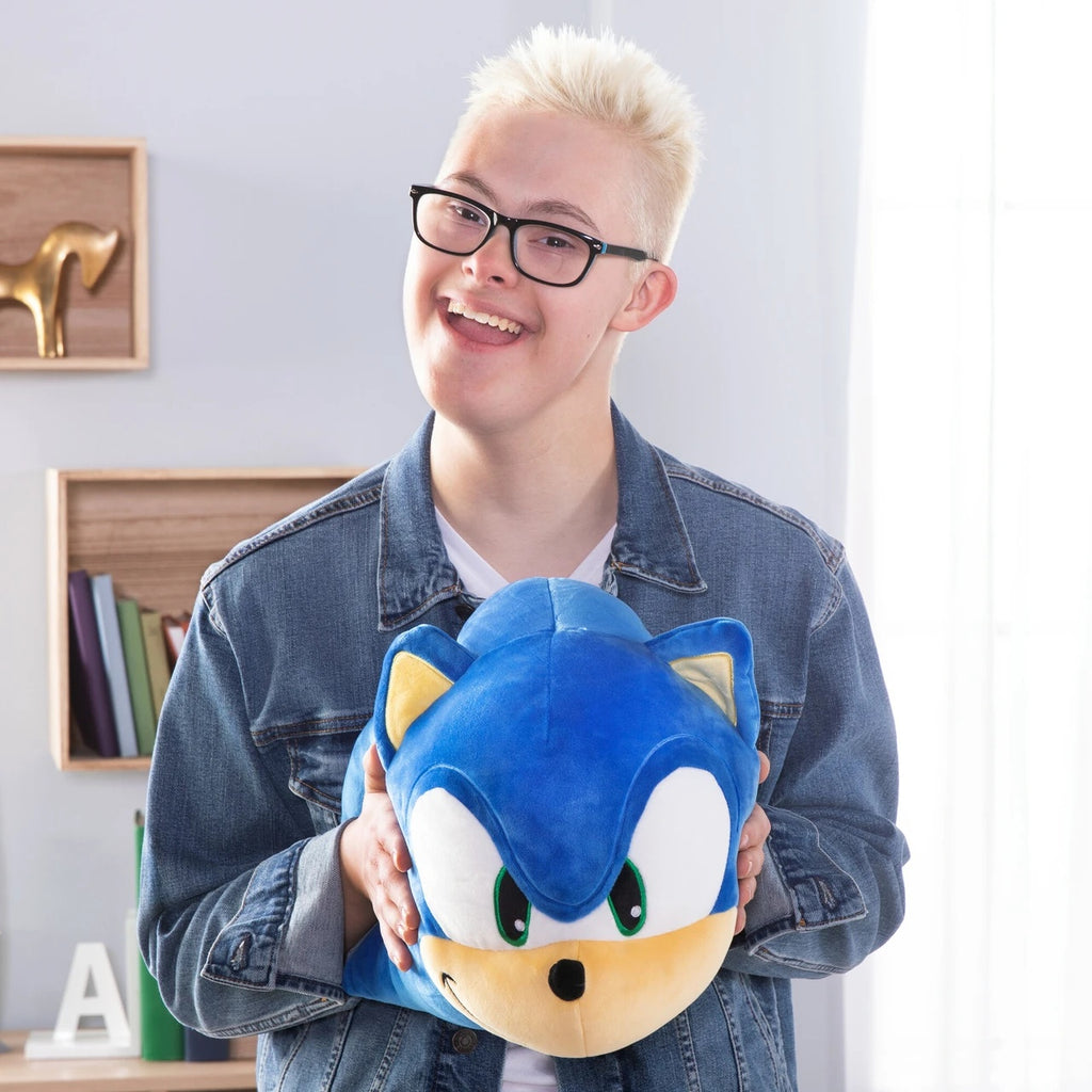 Club Mocchi- Mocchi- Sonic the Hedgehog - Sonic - Mega Plush Toy - 15 inch