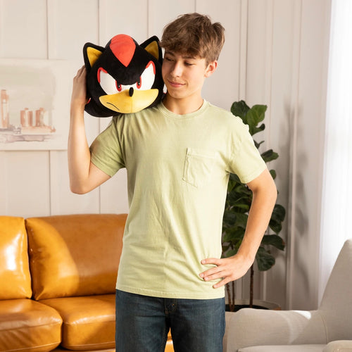 Club Mocchi- Mocchi- Sonic the Hedgehog - Shadow - Mega Plush Toy - 15 inch