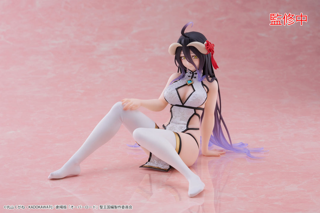 Taito - Overlord - Albedo Chinese Dress Ver. Desktop Cute Prize Figure