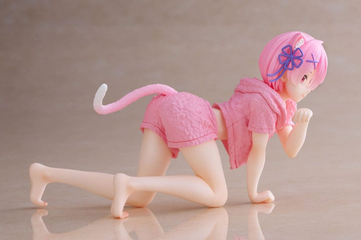 TAITO - Re:Zero Starting Life in Another World - Ram Cat Roomwear Ver - Desktop Cute Figure