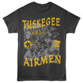 Tuskegee Airmen - Aim High Collage - Front Print Adult Short Sleeve Solid T-Shirt - Smoke