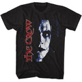 The Crow - Erics Face - American Classics - Solid Black Adult Short Sleeve T-Shirt