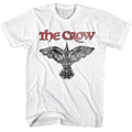 The Crow - Logo And Crow - American Classics - Solid White Adult Short Sleeve T-Shirt