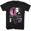 The Crow - Gradient Collage - American Classics - Solid Black Adult Short Sleeve T-Shirt