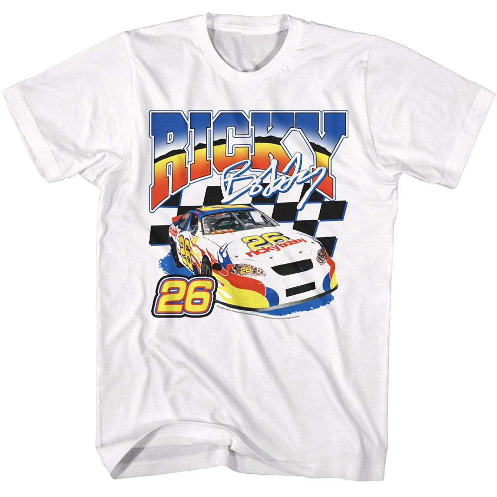 Talladega Nights - Vintage Racing - Officially Licensed Adult Short Sleeve T-Shirt