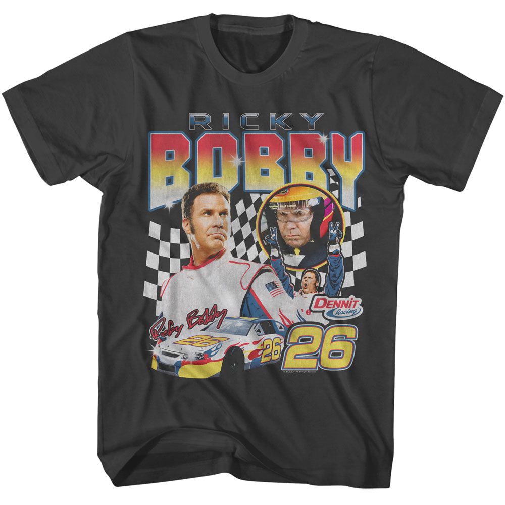 Talladega Nights - Three Photo Racing - American Classics Adult Short Sleeve T-Shirt