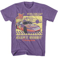 Talladega Nights - Laughing Clown Car Outline - American Classics - Heather Purple Adult Short Sleeve T-Shirt