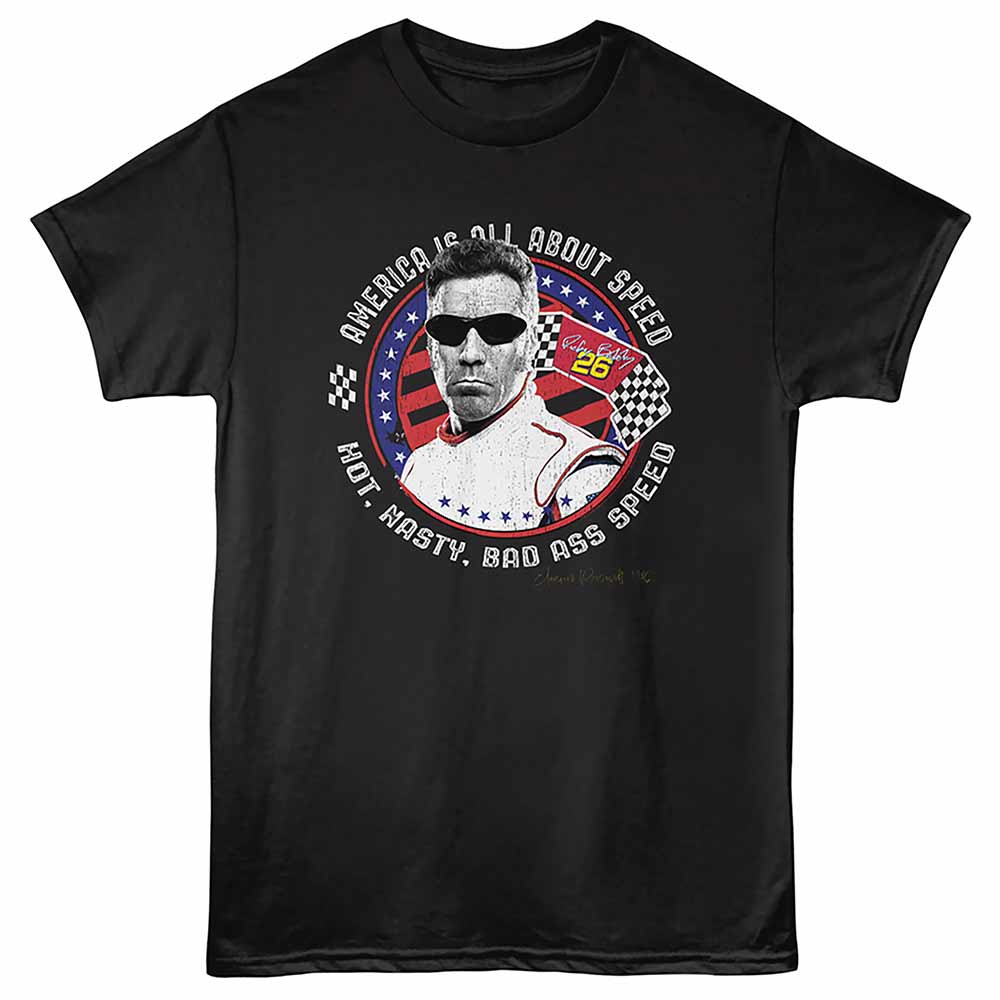 Talladega Nights - America Is About Speed - Unisex Short Sleeve T-Shirt - Black