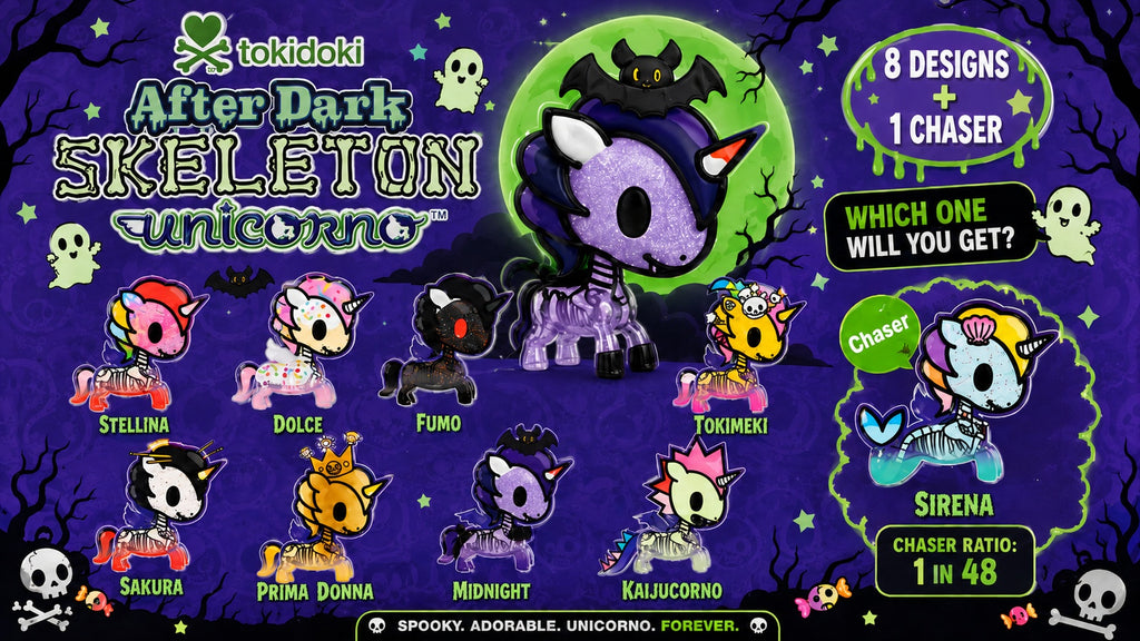 Tokidoki - Unicorno - After Dark Skeleton - Figure Blind Box