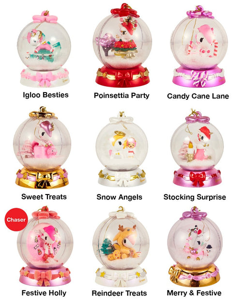 Tokidoki - Unicorno - Snow Globe Ornaments Holiday Sparkle Blind Box