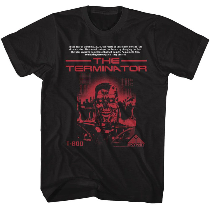 Terminator - T 800 Without Bottom Text - American Classics Adult Short Sleeve T-Shirt