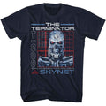 Terminator - Skynet Endoskeleton - Officially Licensed American Classics - Front Print Solid Adult Short Sleeve T-Shirt
