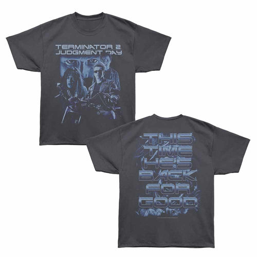Terminator - Back For Good - Bronx Oversized Short Sleeve T-Shirt - Front & Back Print - Gray