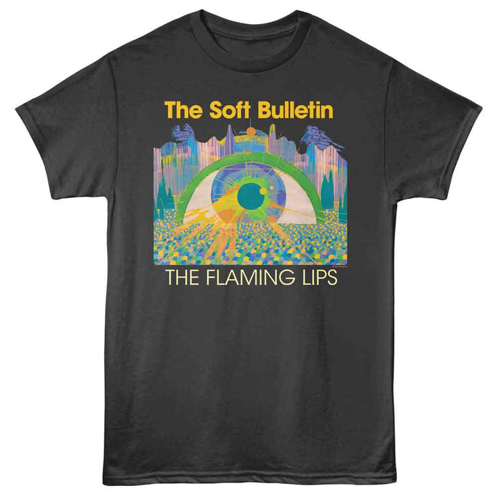Flaming Lips - Soft Bulletin - Front Print Adult Short Sleeve Solid T-Shirt - Smoke