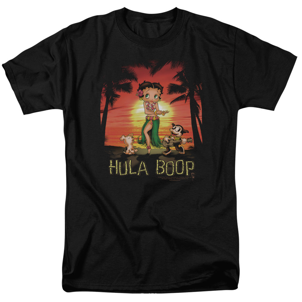 Betty Boop - Hulaboop - Adult Unisex Short Sleeve T-Shirt - Black