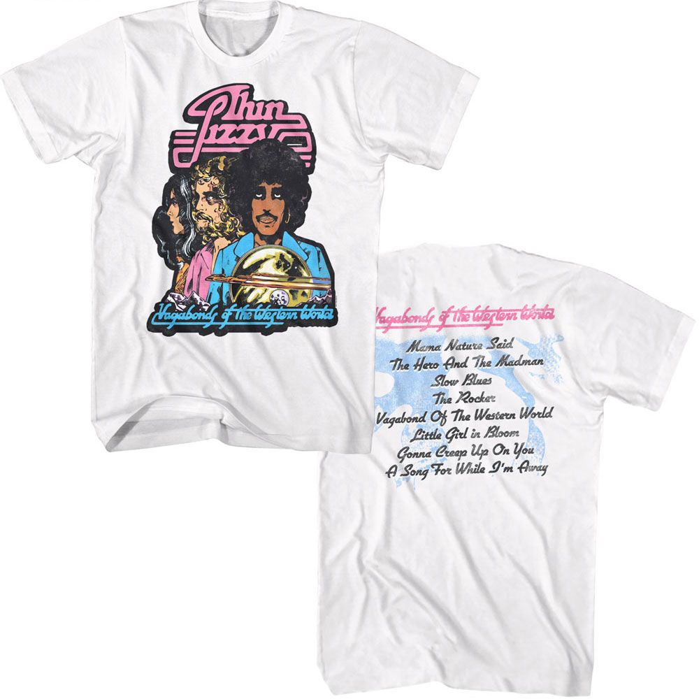 Thin Lizzy - Vagabonds - American Classics - Solid White Adult Short Sleeve T-Shirt