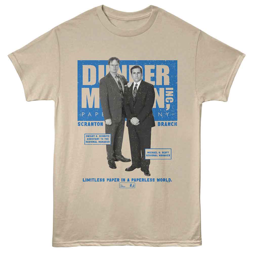 The Office - Limitless Paper - Front Print Adult Short Sleeve T-Shirt - Sand