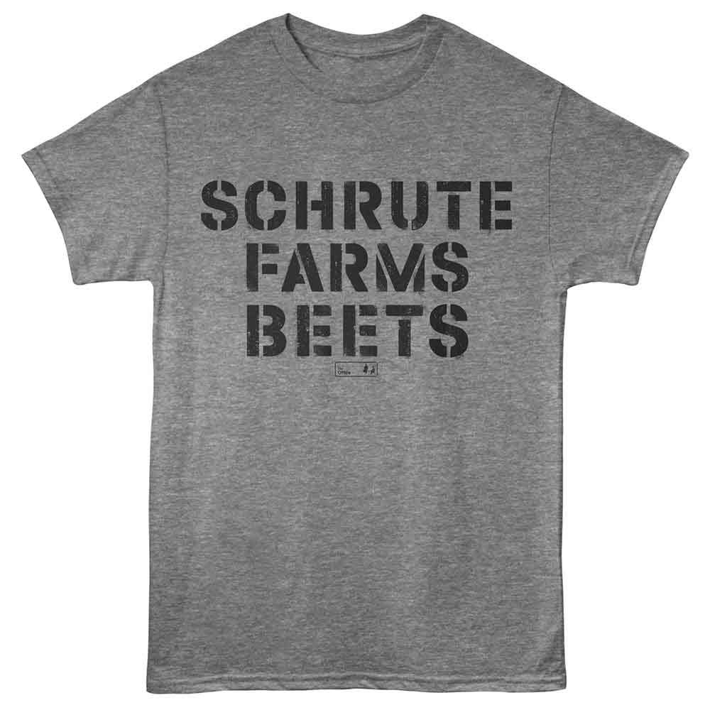 The Office - Shrute Farms Beets - Adult Short Sleeve T-Shirt - Graphite Heather