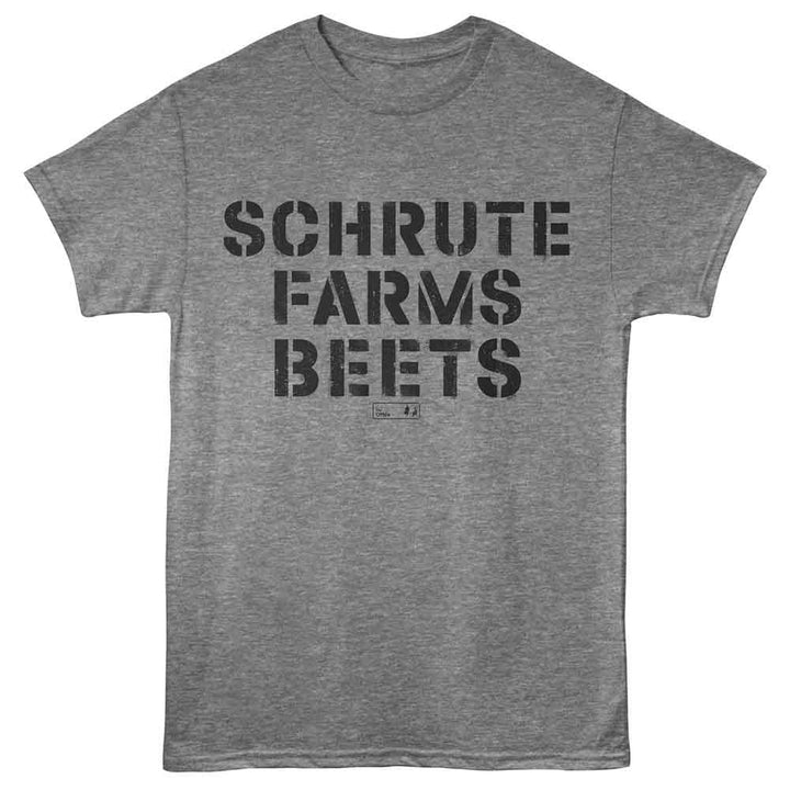 The Office - Shrute Farms Beets - Adult Short Sleeve T-Shirt - Graphite Heather