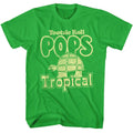 Tootsie Roll - Mr Turtle Tropical - American Classics - Solid Green Adult Short Sleeve T-Shirt
