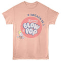 Tootsie Roll - Two In One - Licensed Adult Unisex Short Sleeve T-Shirt - Peach