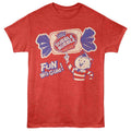 Tootsie Roll - Fun With Gum - American Classics - Front Print Red Heather Adult Short Sleeve T-Shirt