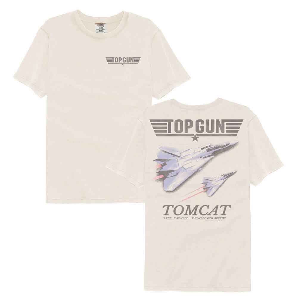 Top Gun - Tomcat - American Classics - Off-White Solid Adult Short Sleeve Comfort Color T-Shirt