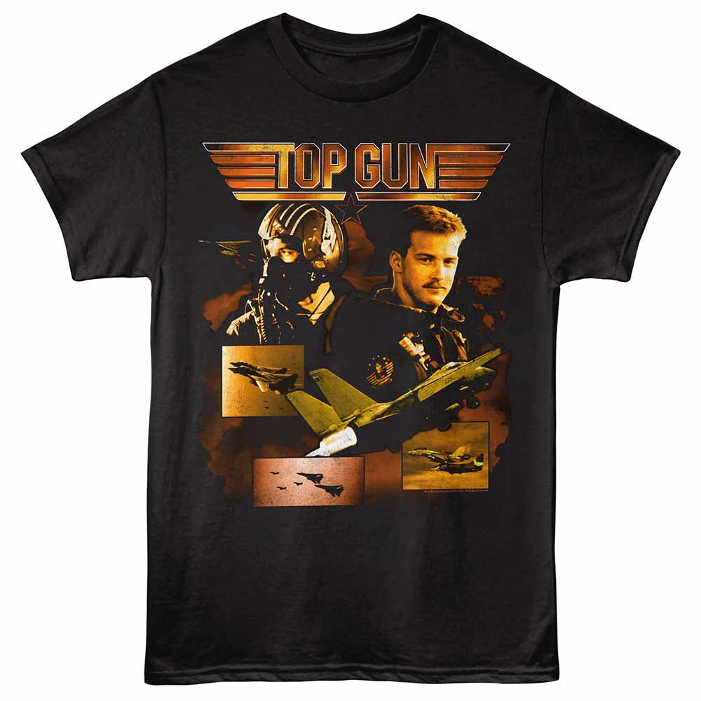Top Gun - Collage - Adult Unisex Short Sleeve T-Shirt - Black