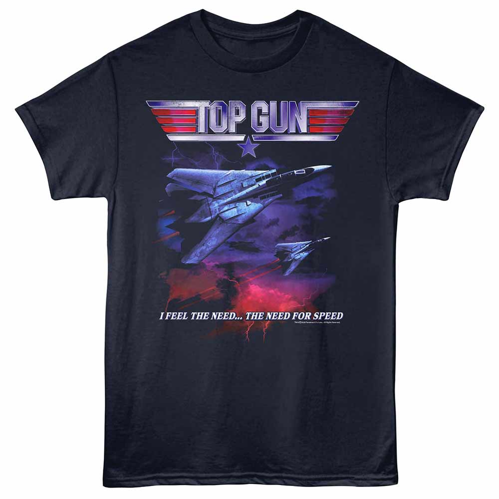 Top Gun - Need For Speed - Adult Unisex Short Sleeve T-Shirt - Navy