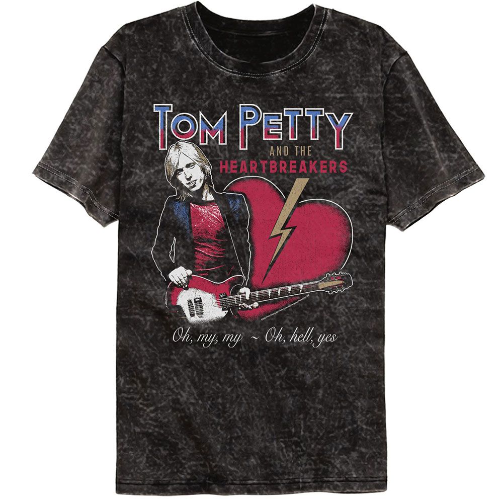 Tom Petty Oh My My Officially Licensed Adult Short Sleeve Mineral Wash T-Shirt