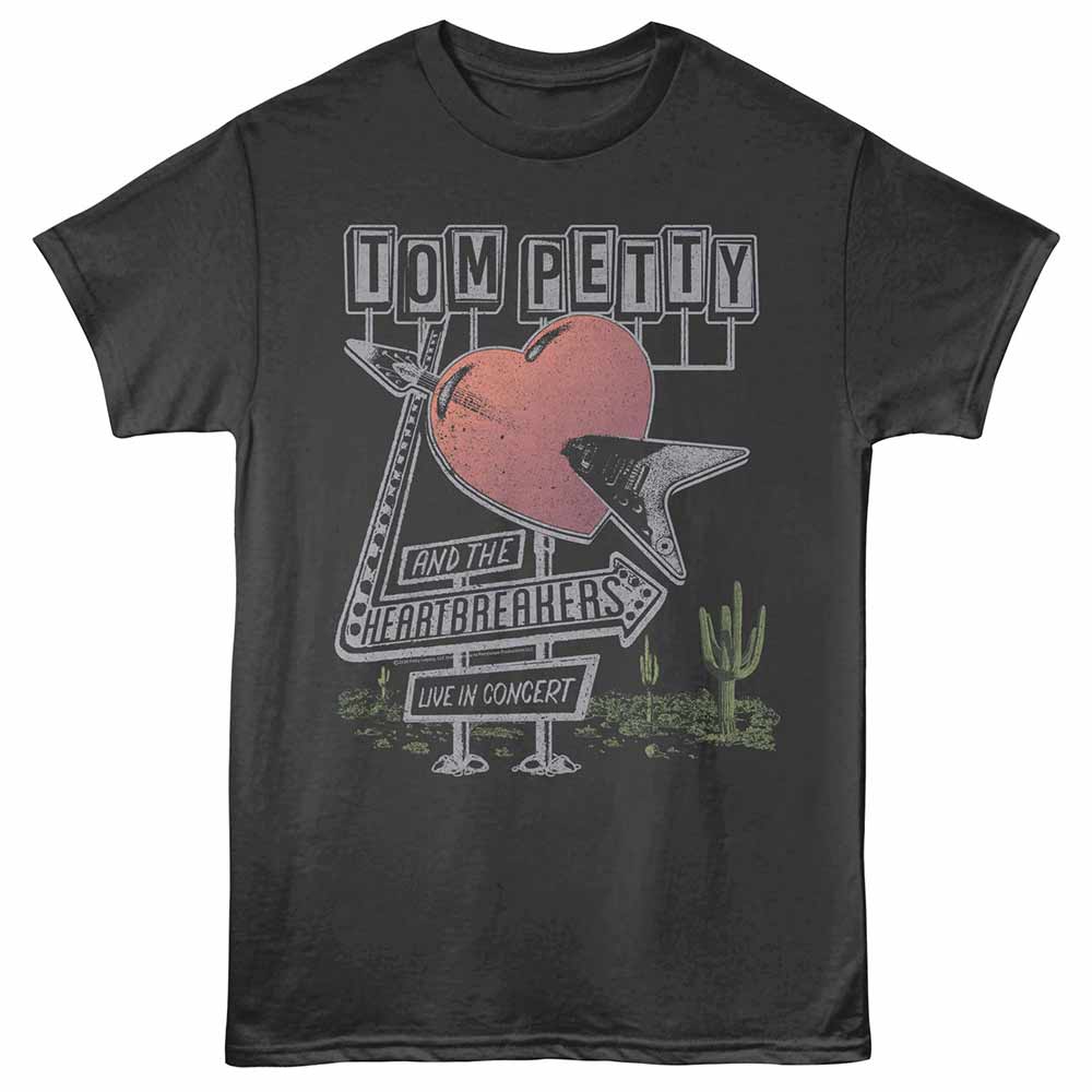 Tom Petty - Roadside Sign - Adult Unisex Short Sleeve T-Shirt - Smoke