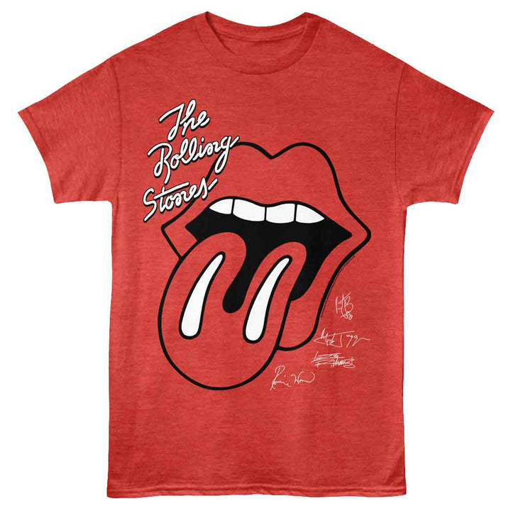 Rolling Stones - Classic Stones - American Classics - Front Print Red Heather Heather Adult Short Sleeve T-Shirt