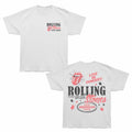 Rolling Stones - 1975 American Tour - Bronx Oversized Short Sleeve T-Shirt - Front & Back Print - White