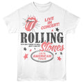 Rolling Stones - 1975 American Tour - American Classics - White Front Print Adult Short Sleeve T-Shirt