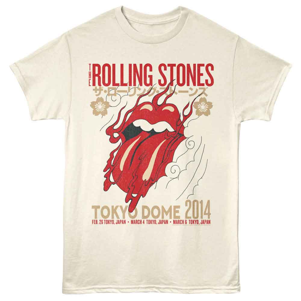 Rolling Stones - Tokyo Dome 2014 - Adult Short Sleeve T-Shirt - Natural