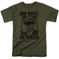 Three Stooges - Moe Money - Adult Unisex Short Sleeve T-Shirt - Green