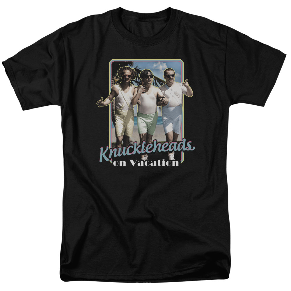 Three Stooges - Knucklesheads On Vacation - Adult Unisex T-Shirt - Black