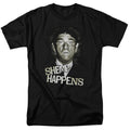 Three Stooges - Shemp Happens - Adult Unisex Short Sleeve T-Shirt - Black