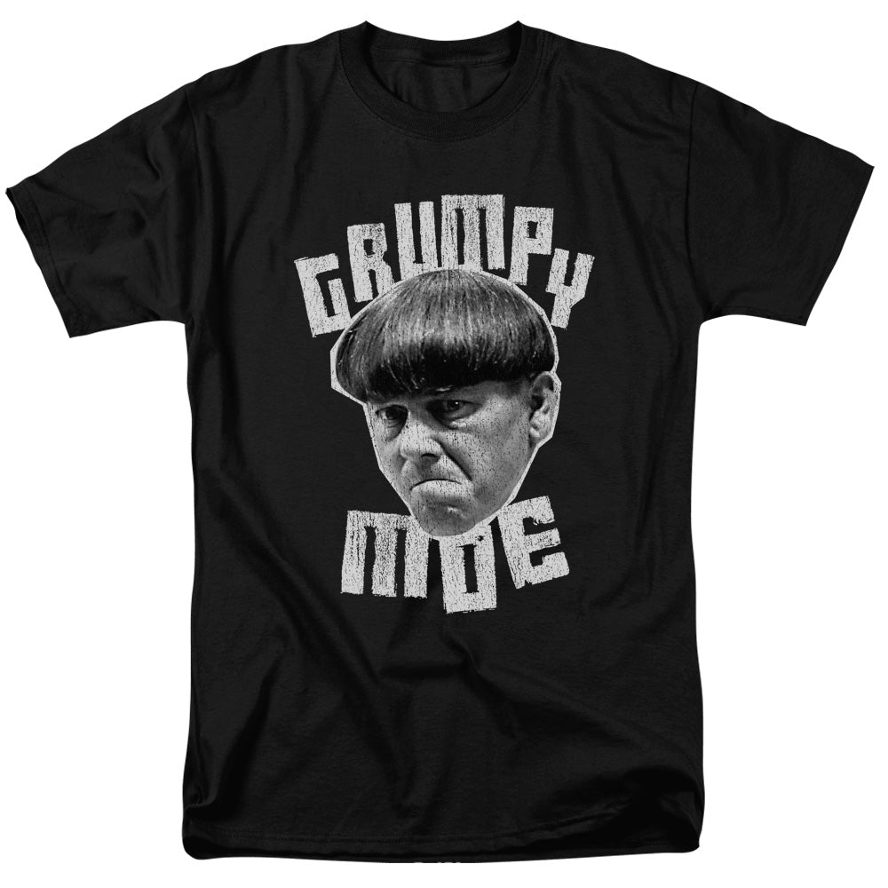 Three Stooges - Grumpy Moe - Adult Unisex Short Sleeve T-Shirt - Black