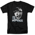 Three Stooges - Moe Face - Adult Unisex Short Sleeve T-Shirt - Black