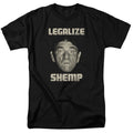 Three Stooges - Legalize Shemp - Adult Unisex Short Sleeve T-Shirt - Black