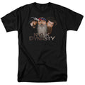 Three Stooges - Nyuk Dynasty 2 - Adult Unisex Short Sleeve T-Shirt - Black