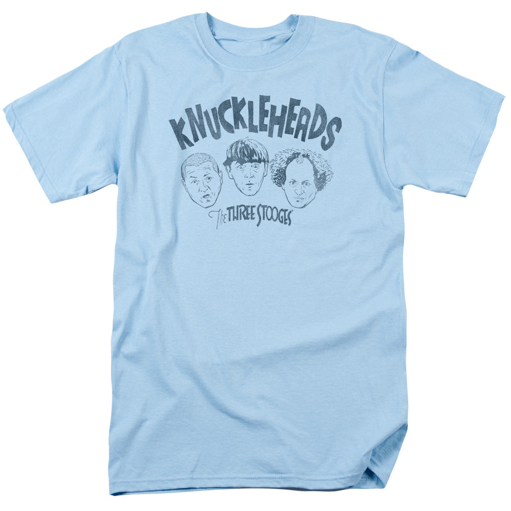 Three Stooges - Knuckleheads - Adult Unisex Short Sleeve T-Shirt - Blue