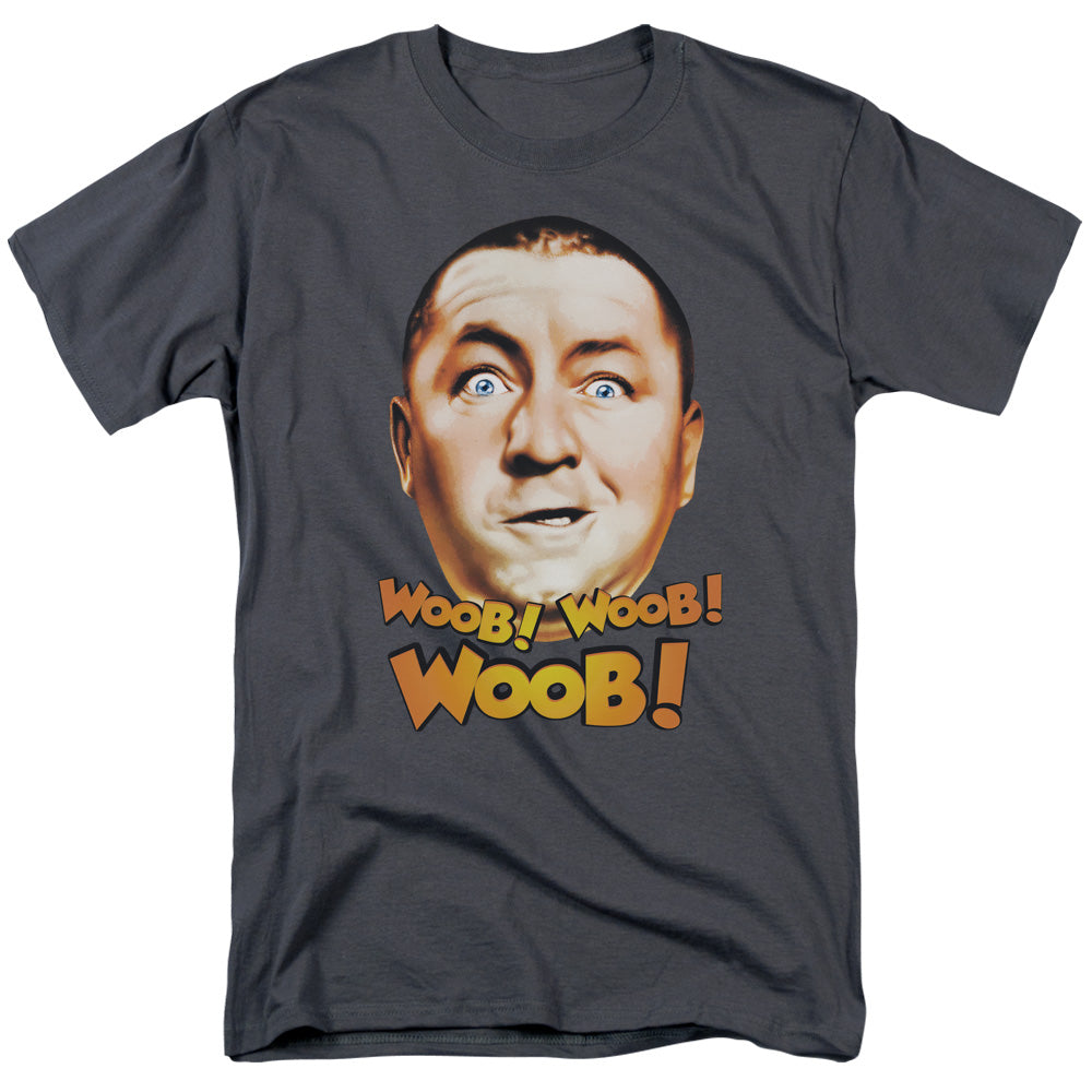 Three Stooges - Woob Woob Woob - Adult Unisex Short Sleeve T-Shirt - Gray