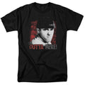 Three Stooges - Get Outta Here - Adult Unisex Short Sleeve T-Shirt - Black