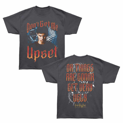 Twilight - Don't Get Me Upset - Bronx Oversized Short Sleeve T-Shirt - Front & Back Print - Gray