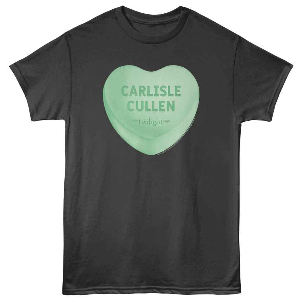 Twilight - Carlisle Candy Heart - American Classics - Smoke Adult Short Sleeve T-Shirt