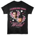 Twilight - I Like My Men Wild - Front Print Adult Short Sleeve Solid T-Shirt - Black